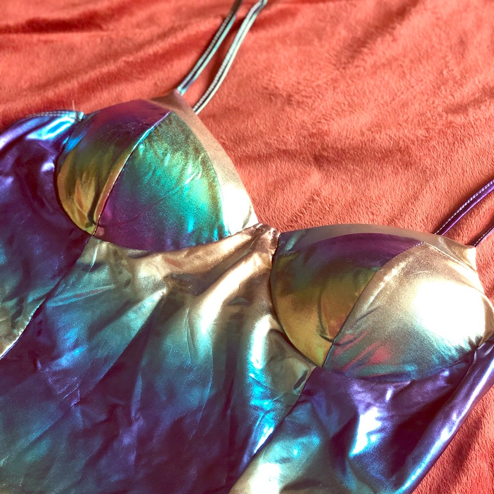 Iridescent FashionNova Bodysuit